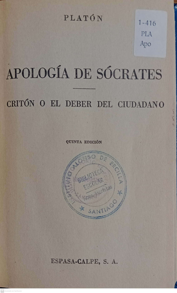 APOLOGIA DE SOCRATES