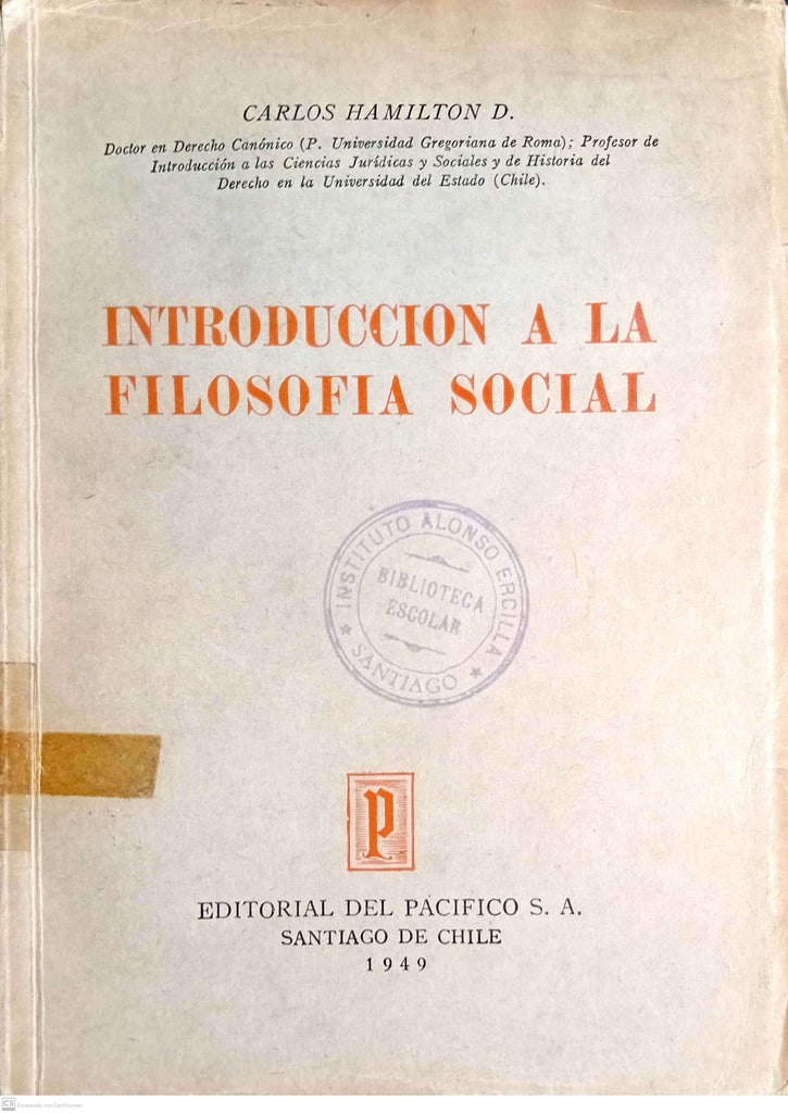 INTRODUCCION A LA FILOSOFIA SOCIAL