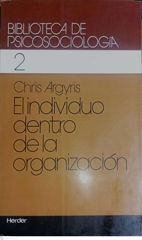 EL INDIVIDUO DENTRO DE LA ORGANIZACION
