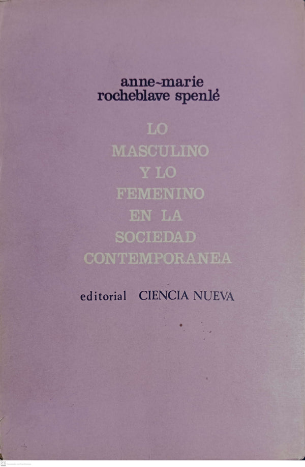 Lo masculino y lo femenino en la sociedad contemporánea