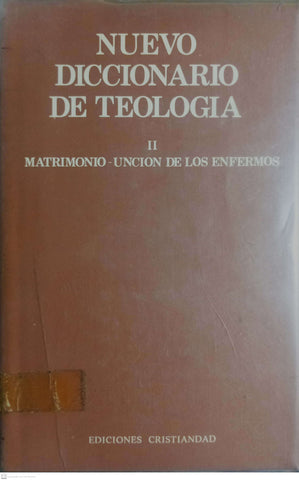 Nuevo Diccionario de Teología. Tomo II