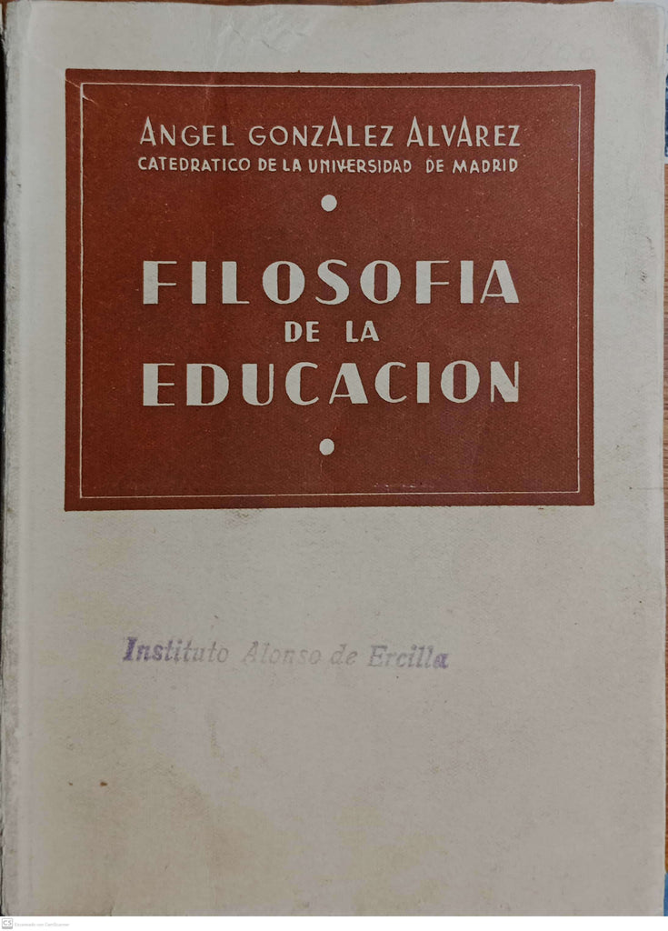 FILOSOFIA DE LA EDUCACION