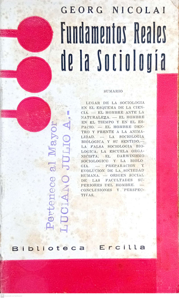 Fundamentos Reales de la Sociologia