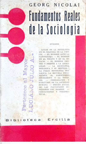 Fundamentos Reales de la Sociologia