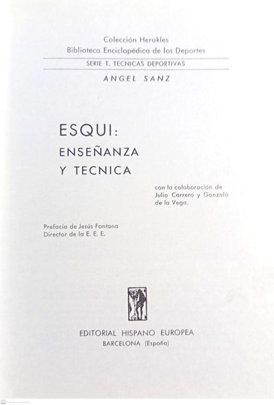 ESQUI : ENSEÑANZA Y TÉCNICA