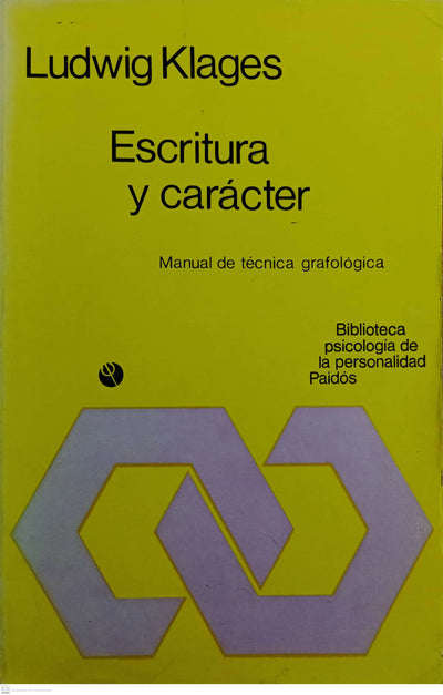 ESCRITURA Y CARACTER , manual de tecnica grafologica