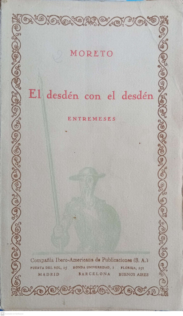 El desdén con el desdén