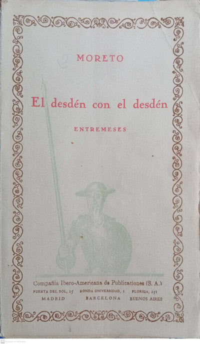 El desdén con el desdén
