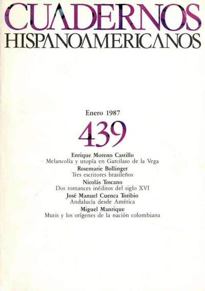 Cuadernos Hispanoamericanos. Núm. 439