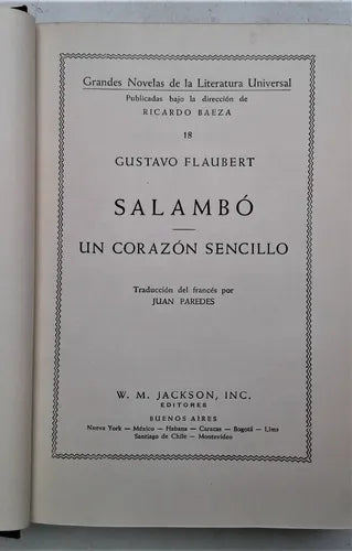 Salammbô / Un corazón sencillo