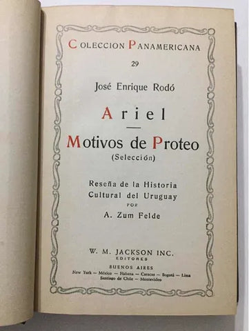 Ariel – Motivos de Proteo (Selección)