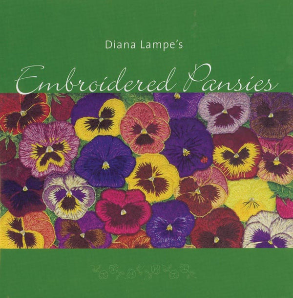 Diana Lampe's embroidered pansies