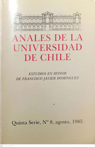 Revista: Anales de la Universidad de Chile  - Quinta serie (publicada entre 1983 y 1990)