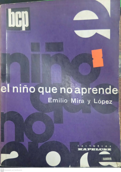 El niño que no aprende