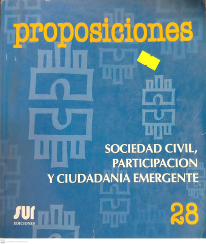 Proposiciones N.º 28: Sociedad civil, participación y ciudadanía emergente