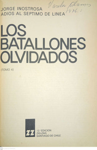 Los Batallones Olvidados (Tomo IV, Adiós al Séptimo de Línea)