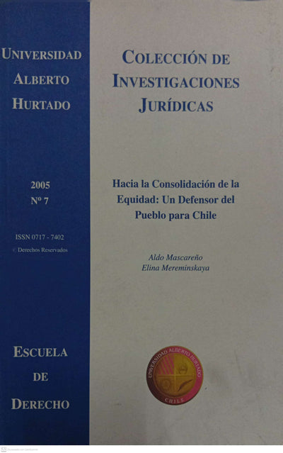 Hacia la Consolidación de la Equidad: Un Defensor del Pueblo para Chile