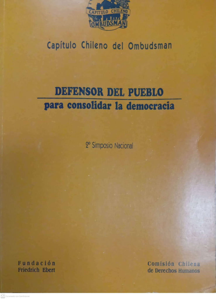 Defensor del Pueblo para consolidar la democracia. 2º Simposio Nacional
