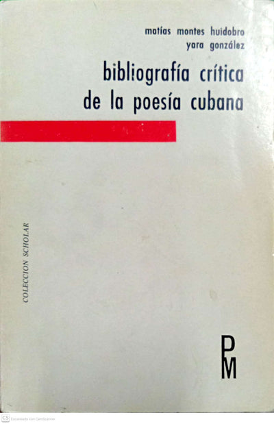 Bibliografía crítica de la poesía cubana