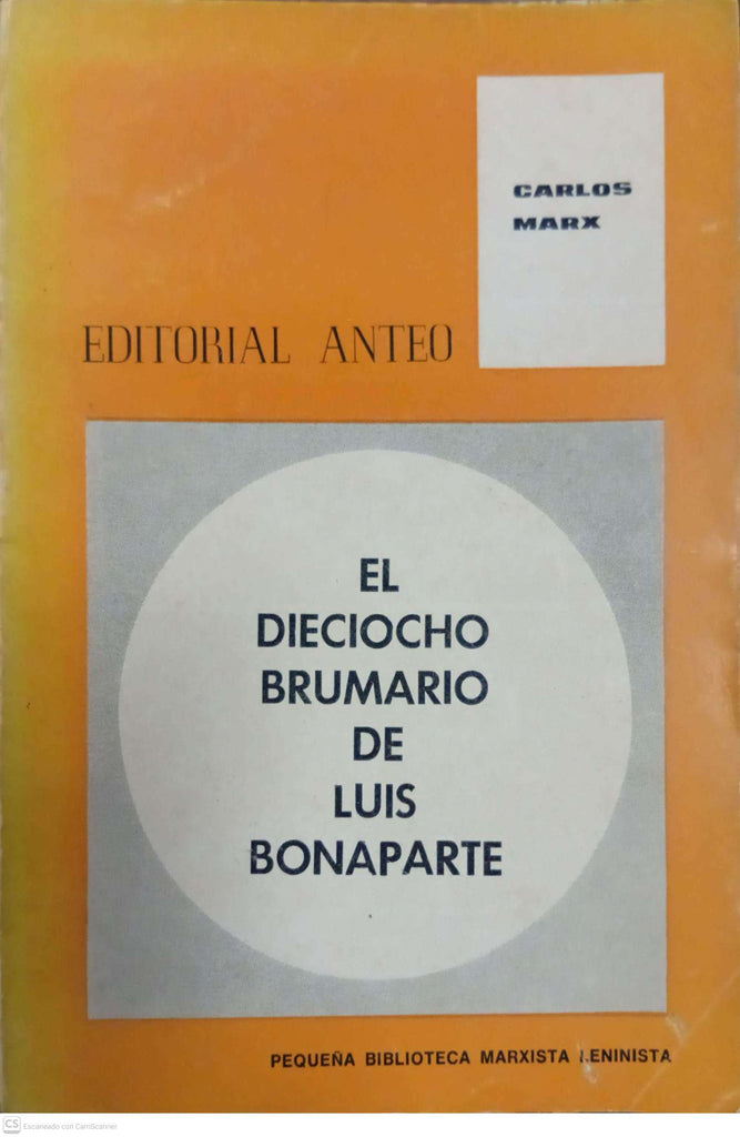 El dieciocho brumario de Luis Bonaparte