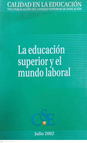 La educación superior y el mundo laboral