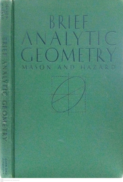 Brief Analytic Geometry