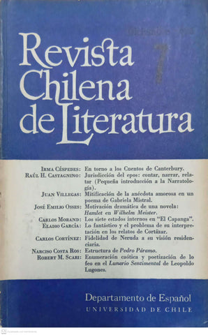 Revista Chilena de Literatura Nº 7