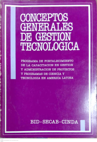Conceptos generales de gestión tecnológica
