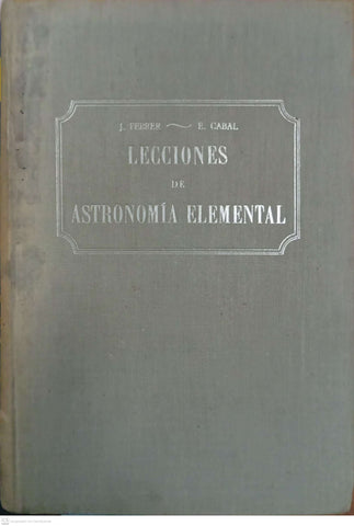 Lecciones de Astronomía Elemental