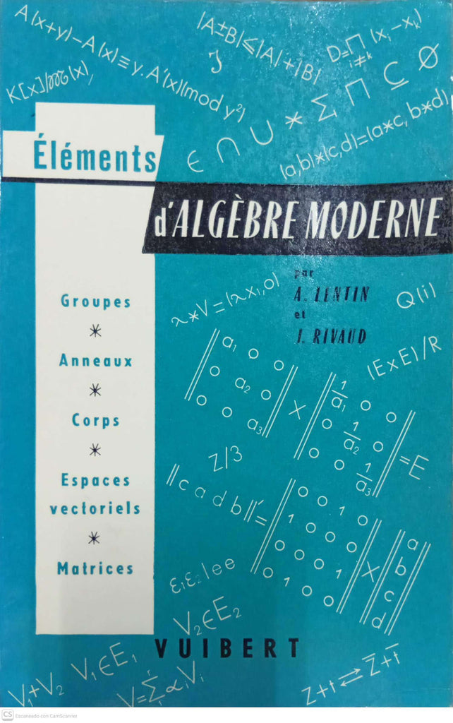Éléments d’algèbre moderne