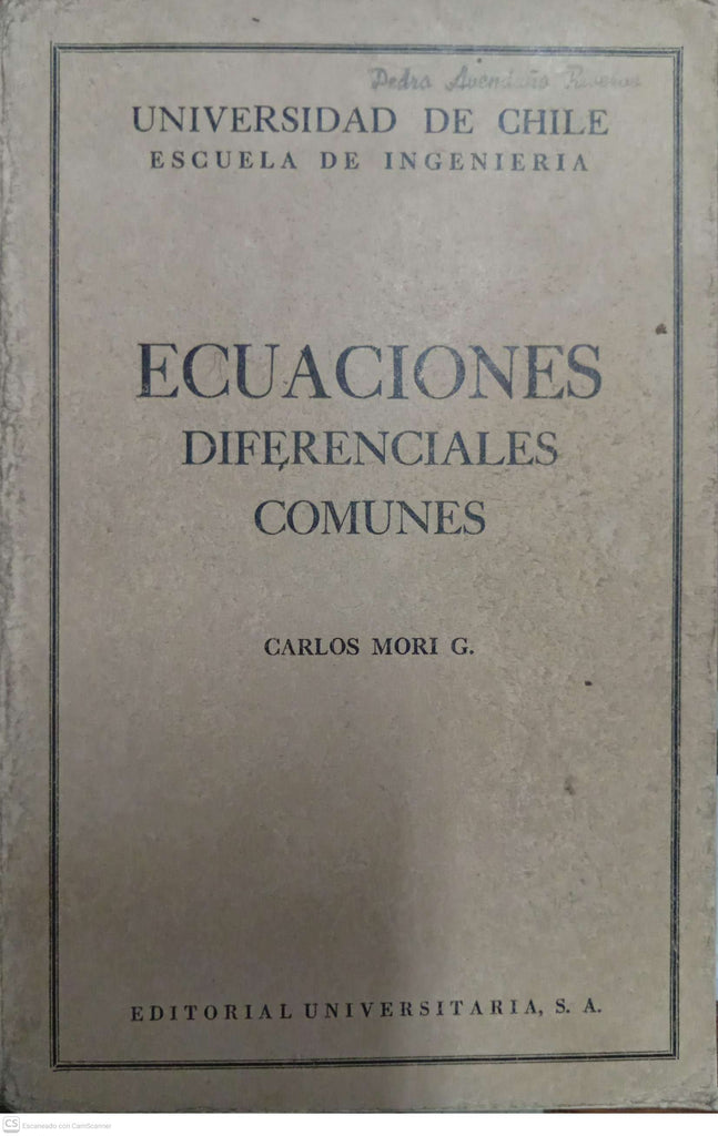 Ecuaciones diferenciales comunes
