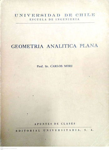 Geometría analítica plana