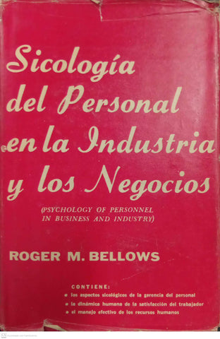 Psicología del personal en la industria y los negocios