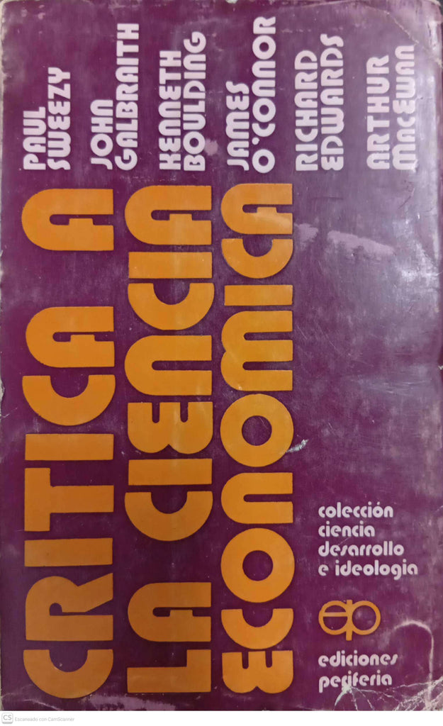 Crítica a la ciencia económica