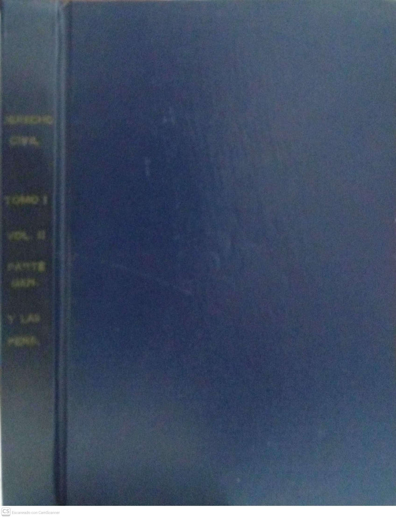 Curso de Derecho Civil – Tomo I, Volumen II, Parte General