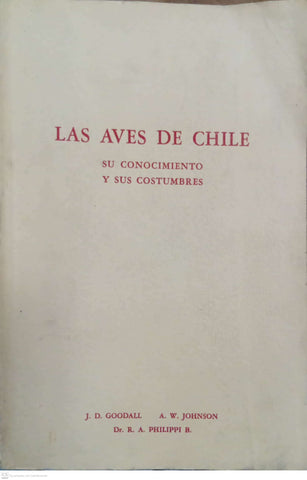 Las aves de Chile. Su conocimiento y sus costumbres – Tomo II