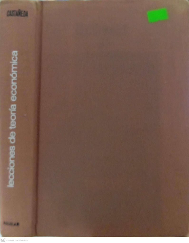 Lecciones de teoría económica