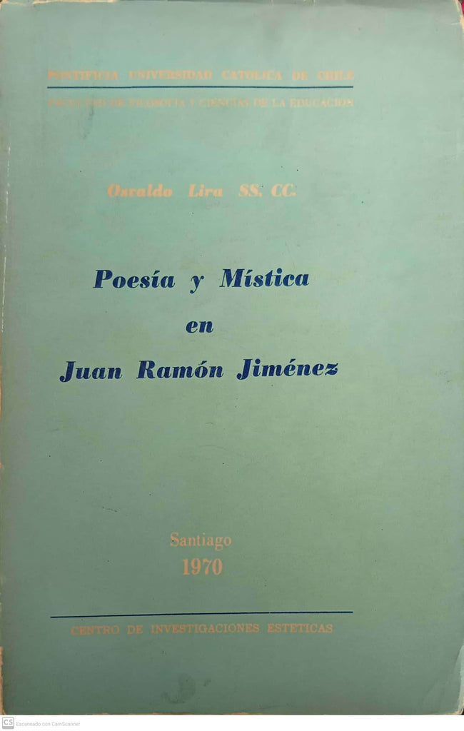 Poesía y mística en Juan Ramón Jiménez
