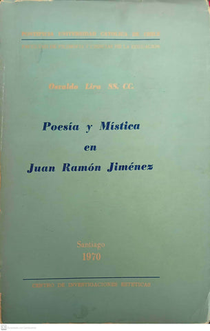 Poesía y mística en Juan Ramón Jiménez