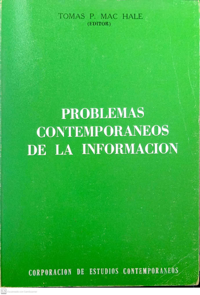Problemas contemporáneos de la información