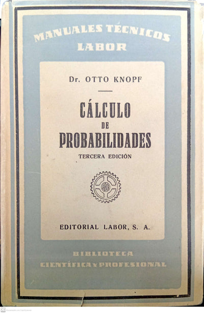 Cálculo de probabilidades (Manuales Técnicos Labor)