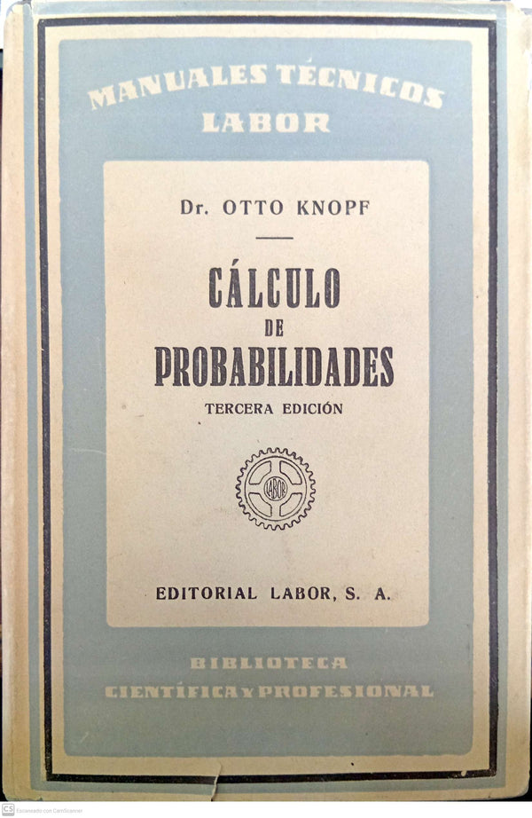 Cálculo de probabilidades (Manuales Técnicos Labor)