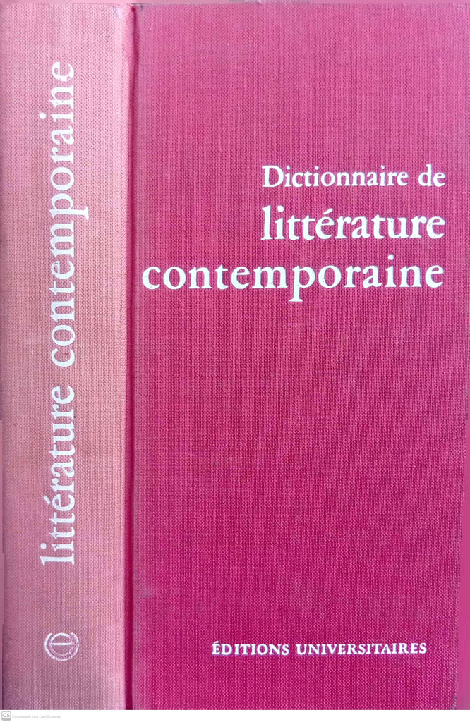 Dictionnaire de littérature contemporaine