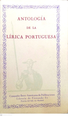 Antología de la lírica portuguesa