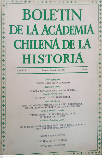 Boletín de la Academia Chilena de la Historia, Número 69