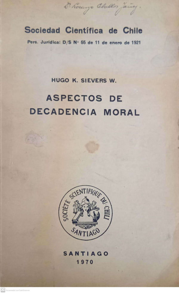 ASPECTOS DE DECADENCIA MORAL