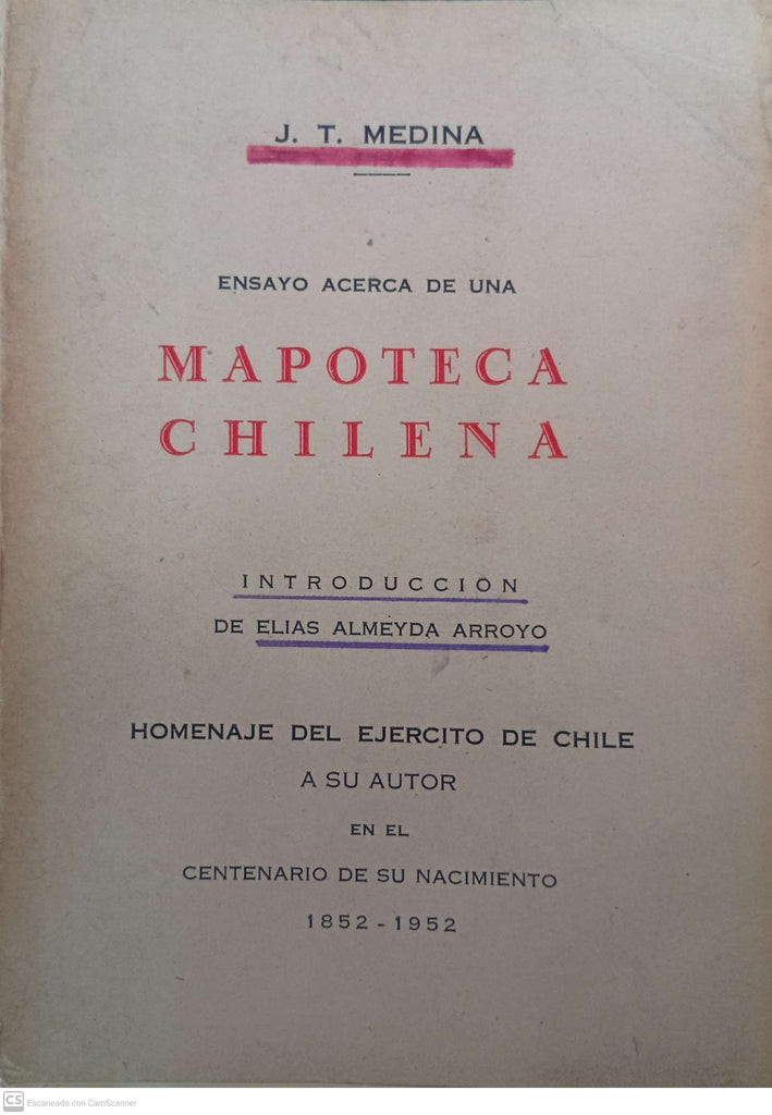 Ensayo acerca de una mapoteca chilena