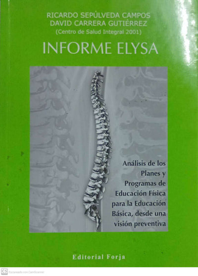 Informe Elysa. Análisis de los planes y programas de Educación Física para la Educación Básica, desde una visión preventiva