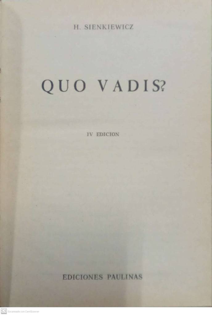 Quo Vadis?