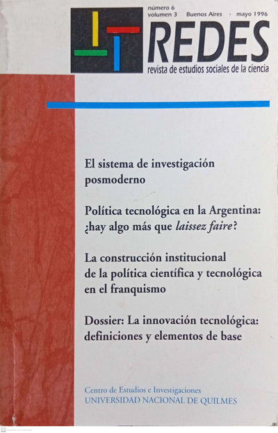 REDES. Revista de Estudios Sociales de la Ciencia - Vol 3
